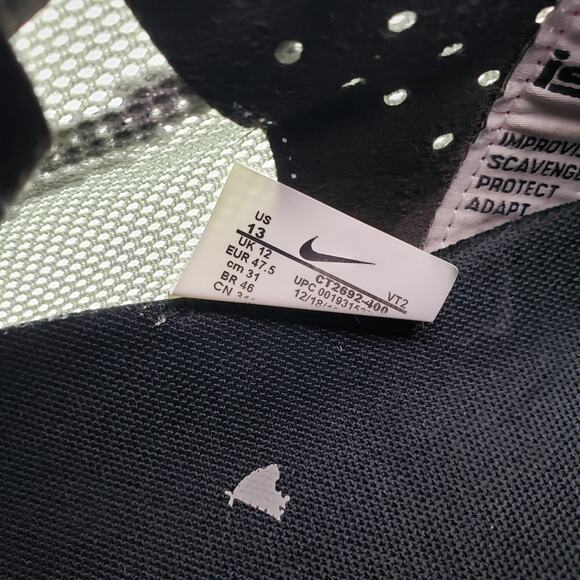 Nike React ISPA Mens Size 13 Ghost Aqua Grey Black Orange Running Sneaker Shoes - Picture 14 of 14